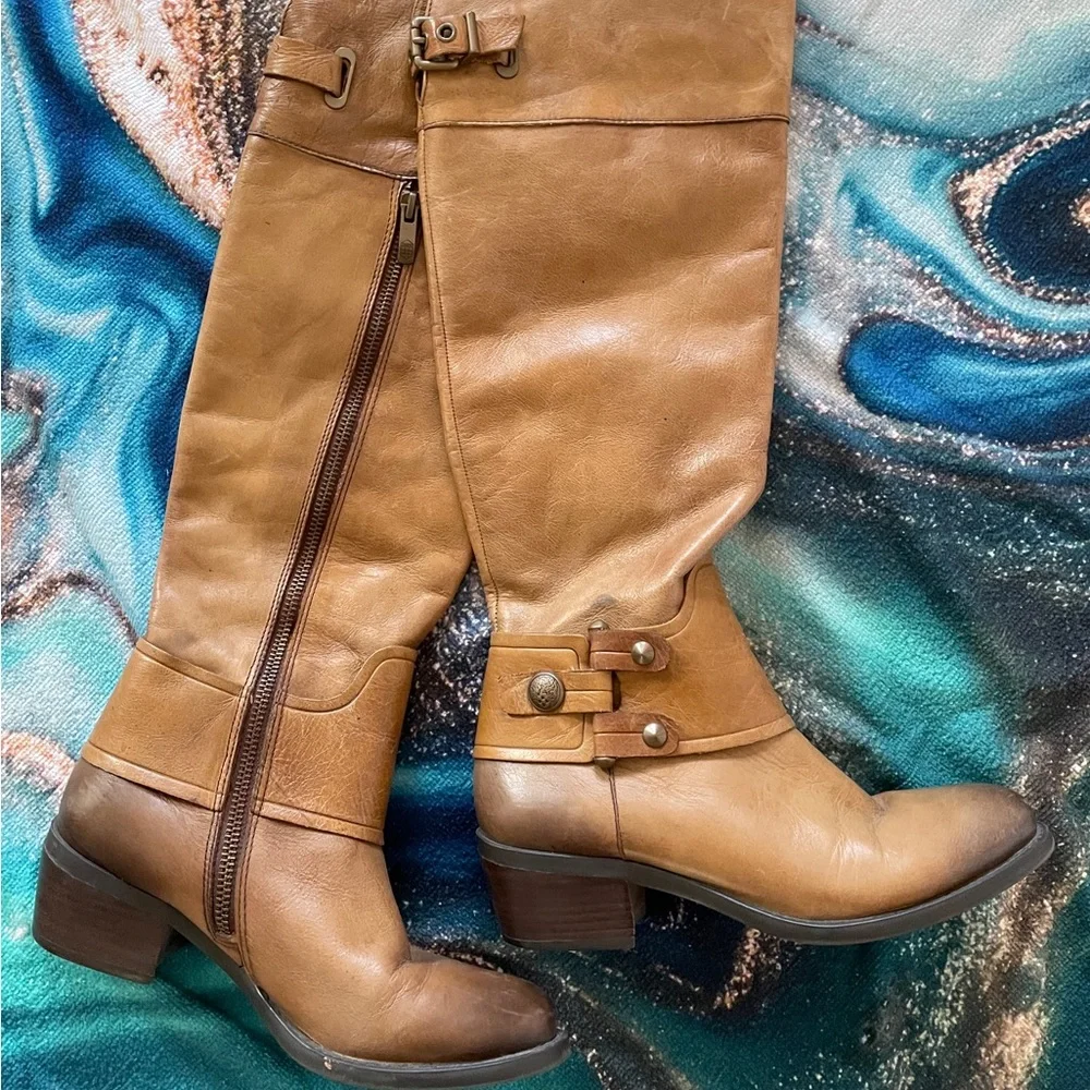 VINCE CAMUTO Leather Over-the-Knee BOOTS Size 6B 36